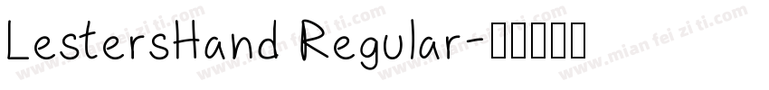 LestersHand Regular字体转换